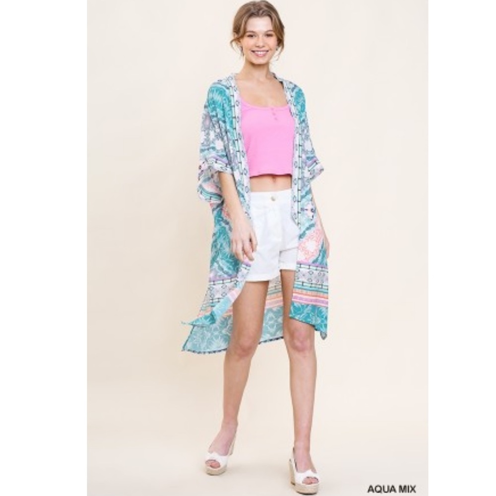 Only 2 left! 🌸 Umgee Floral scarf print kimono
